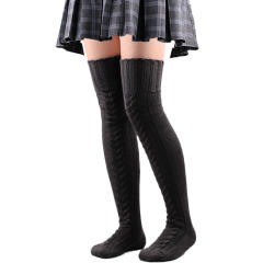 Occident fashion winter leg warm knitted leg socks knee high socks