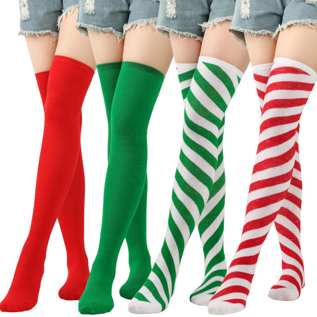 Christmas knee high socks