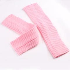 Popular plain color knitted knee high socks dance socks