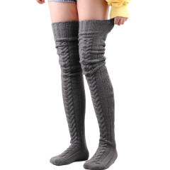 Occident fashion winter leg warm knitted leg socks knee high socks