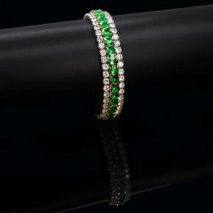 Pave setting diamond colorful necklace set