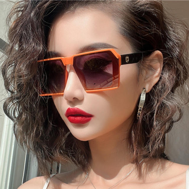INS large square frame women sunglasses