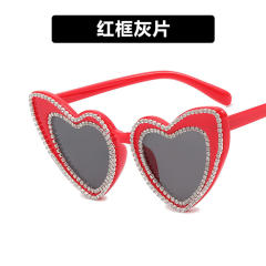 Diamond heart women sunglasses
