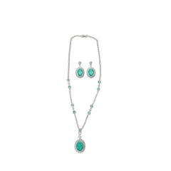 Occident fashion delicate diamond necklace set