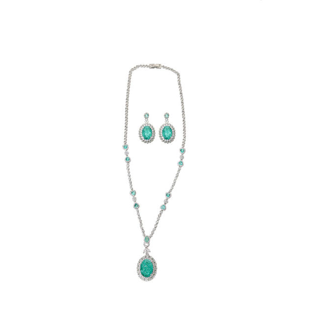 Occident fashion delicate diamond necklace set