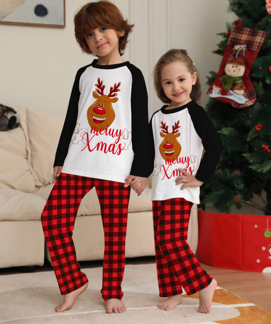 Christmas ELK printing pajamas
