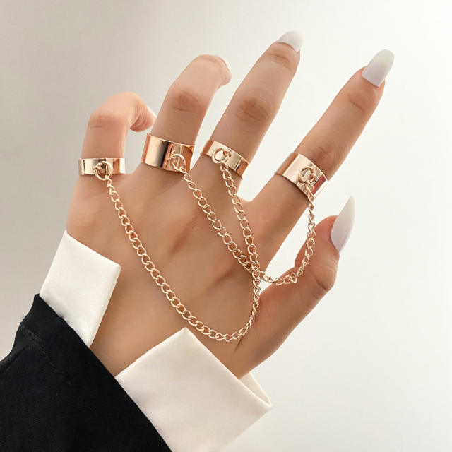 Hiphop punk trend chain rings