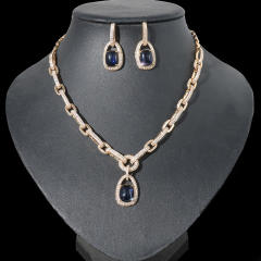 Occident fashion diamond chain luxury necklace set