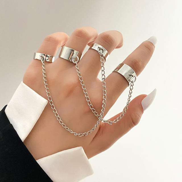 Hiphop punk trend chain rings