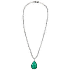 Color cubic zircon drop diamond necklace set