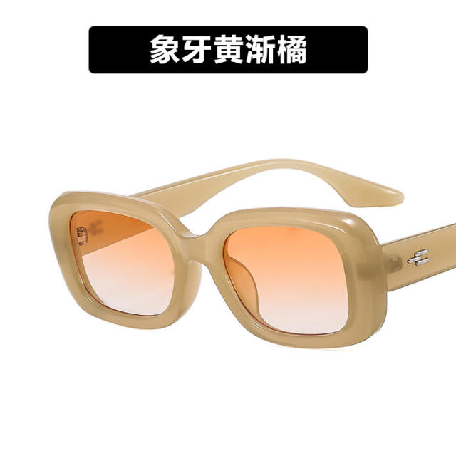 Cute oval shape square sunglasses