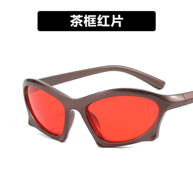 Irregular shaped frame unix sunglasses