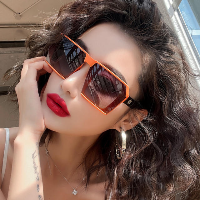 INS large square frame women sunglasses