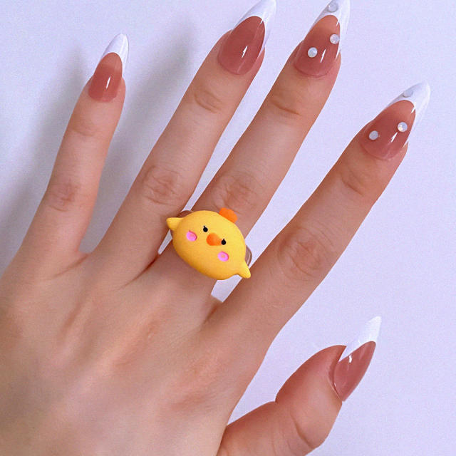 Cartoon animal bear sheep elephant transparent humor rings