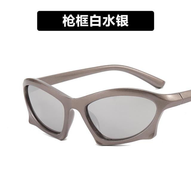 Irregular shaped frame unix sunglasses