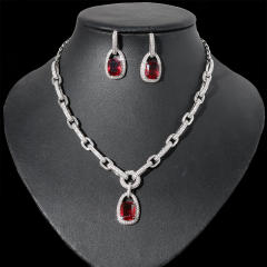 Occident fashion diamond chain luxury necklace set