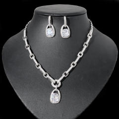 Occident fashion diamond chain luxury necklace set