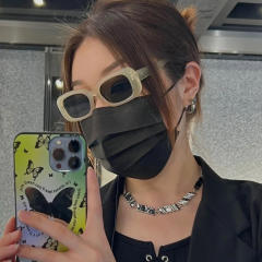 Cute oval shape square sunglasses