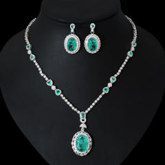 Occident fashion delicate diamond necklace set