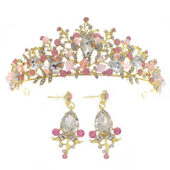 Occident fashion baroque crown earring set