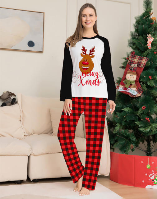 Christmas ELK printing pajamas