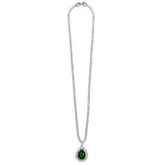Korean fashion concise drop diamond necklace set