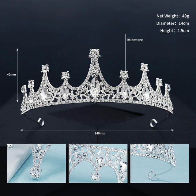 Baroque diamond crown