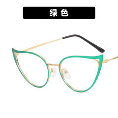 Cat eye shape colorful metal frame reading glasses