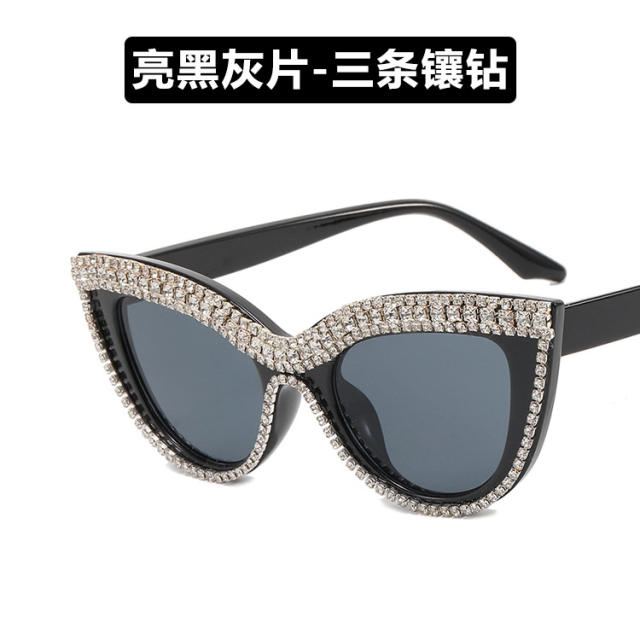 Popular diamond cat eye shape sunglasses