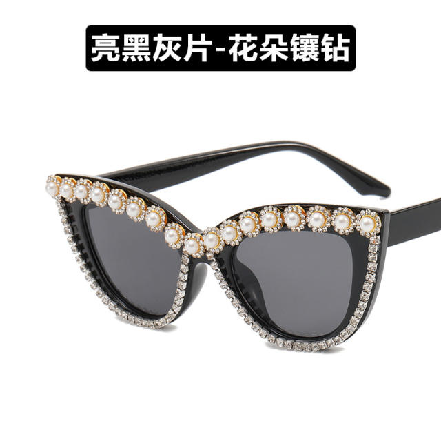 Popular diamond cat eye shape sunglasses