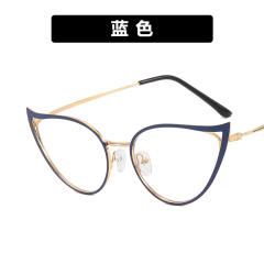 Cat eye shape colorful metal frame reading glasses