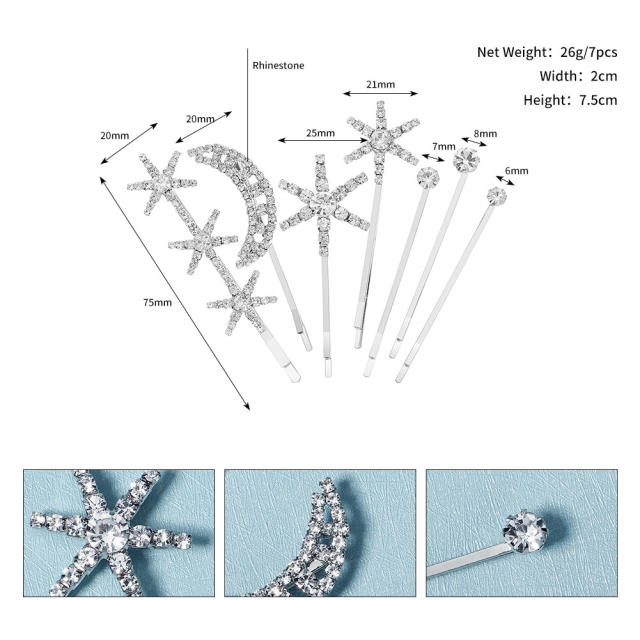 Classic diamond bobby pins