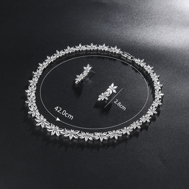 Luxury diamond necklace set for women