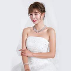 Top quality AAA cubic zircon diamond necklace set
