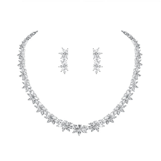 Luxury diamond necklace set for women