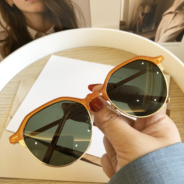 Vintage half rim sunglasses