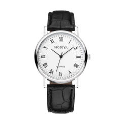 Concise quartz PU belt men watch