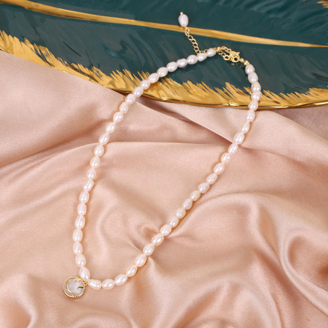 Korean fashion waterpearl bead choker necklace
