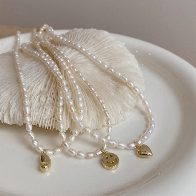 Korean fashion waterpearl bead choker necklace