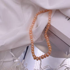 Korean fashion vintage baroque pearl necklace bracelet