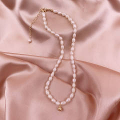 Korean fashion waterpearl bead choker necklace