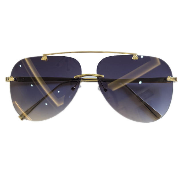 Popular rimless aviator glasses sunglasses