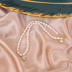 Korean fashion waterpearl bead choker necklace