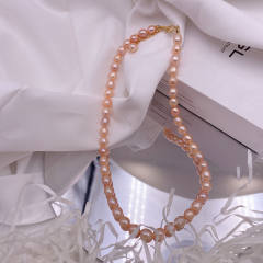 Korean fashion vintage baroque pearl necklace bracelet