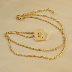 18K stainless steel necklace zodiac necklace