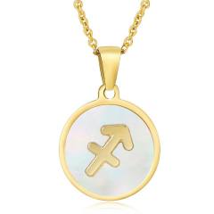 Round pendant zidoac necklace stainless necklace