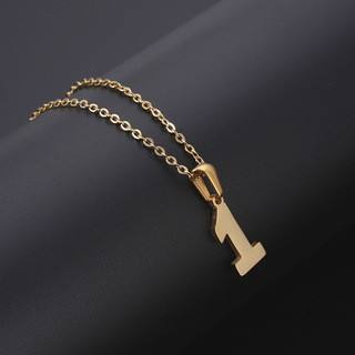 18K stainless teel necklace letter 0 to 9