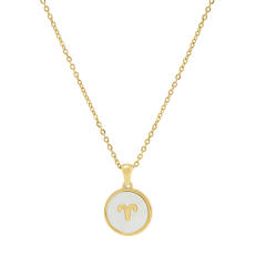 Round pendant zidoac necklace stainless necklace