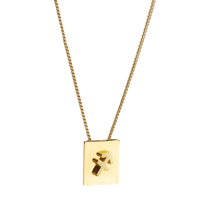 18K stainless steel necklace zodiac necklace