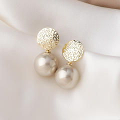 Korean fashion vintage pearl earrings